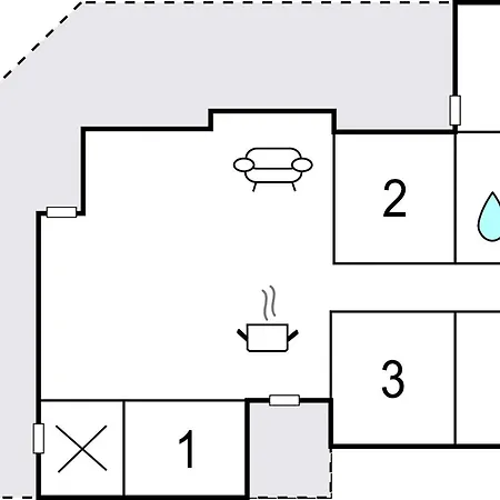 Cozy Home In Otterup With Sauna 別荘